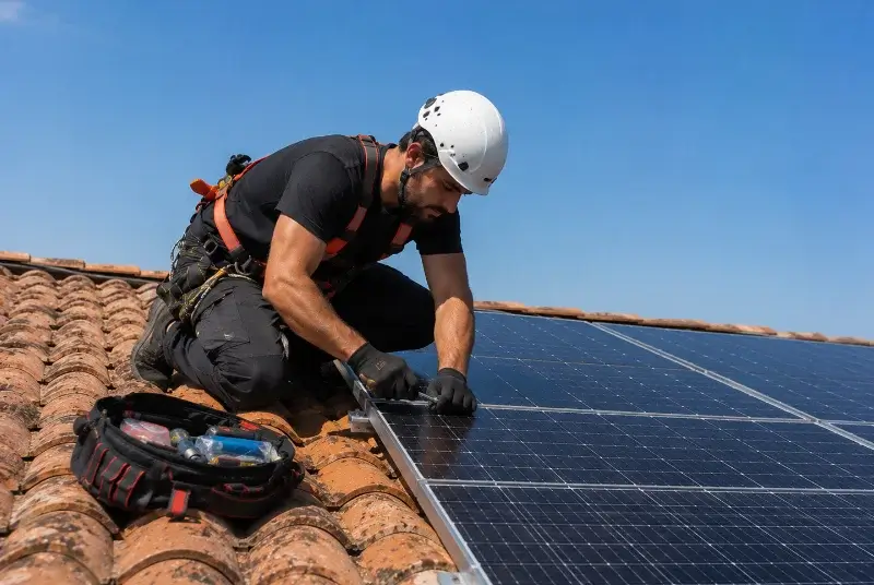 Maintenance et monitoring de panneaux solaires à Villemagne